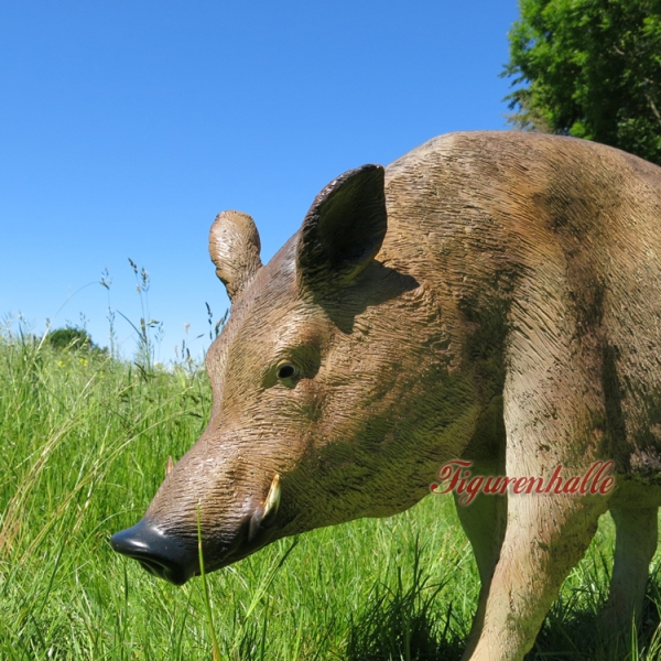 lebensgroßes Wildschwein Georg