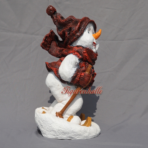 Schneemann Wintersport Figur