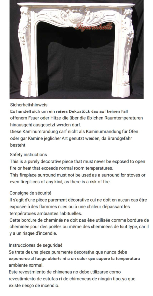 Kaminumrandung in Stukk-Optik
