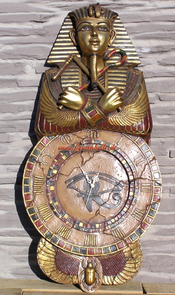 Pharao Tutanchamun Wanduhr