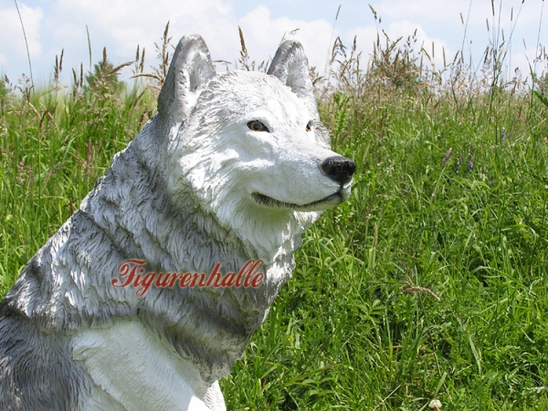 Life-size wolf