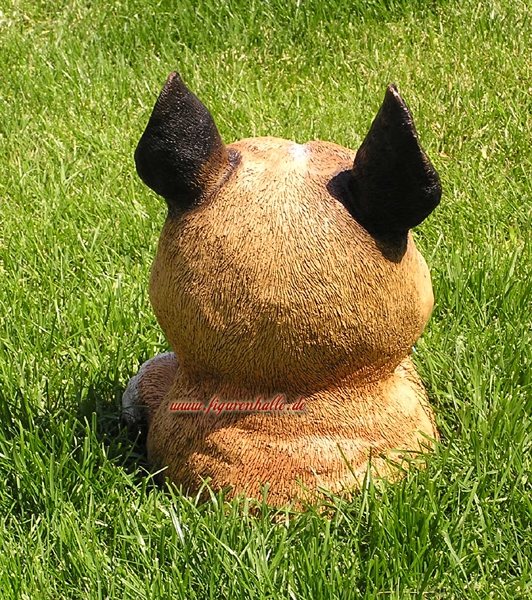 Buddelnder Hund Figur