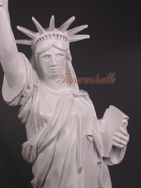 New York Statue of Liberty in white lacquer figure