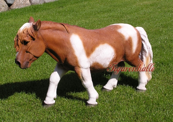 Pony braun Deko Pferd