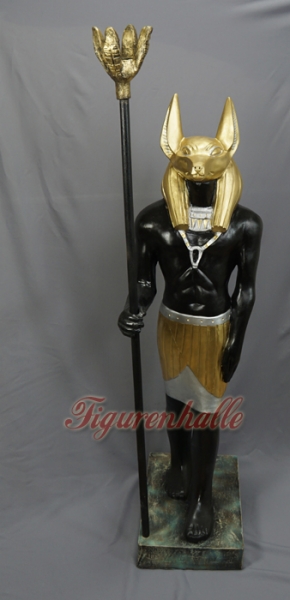 Anubis Statue gold schwarz