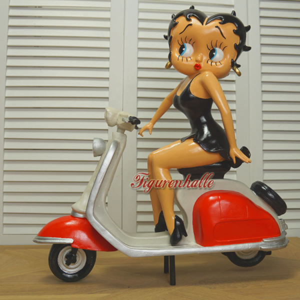 Betty Boop Figur Motorrad