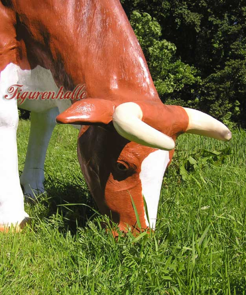 Cow decoration with brown colorful