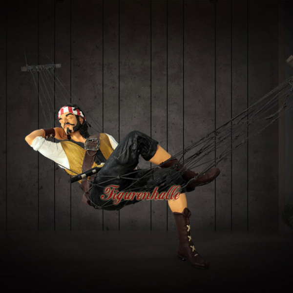 Pirate in hammock as figure