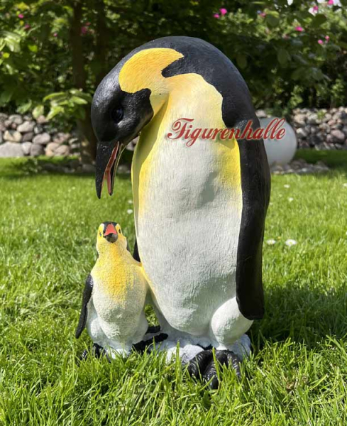 Pinguin Mutter mit jungem