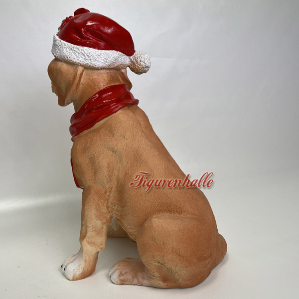 Hund Weihnachtsfigur