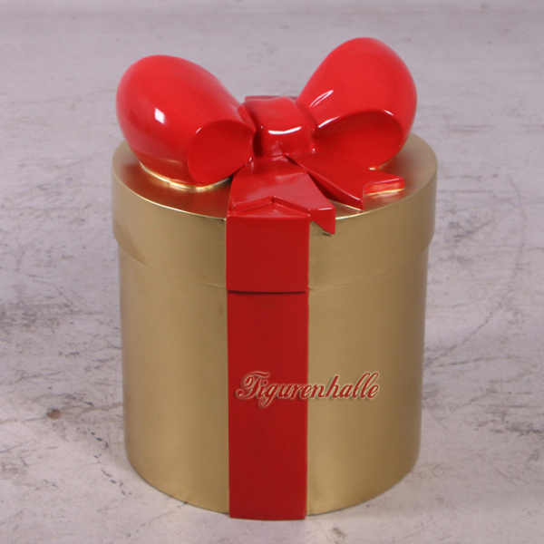 Kunststoff Geschenkpaket als Figur zu Weihnachten