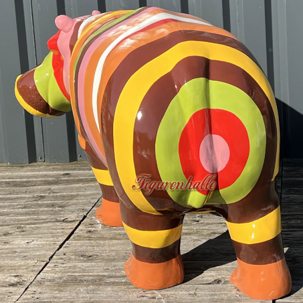 70S Figur Nilpferd als Pop Art original