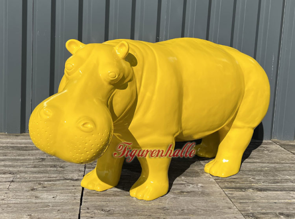 Pop Art Figure Statue Hippopotamus