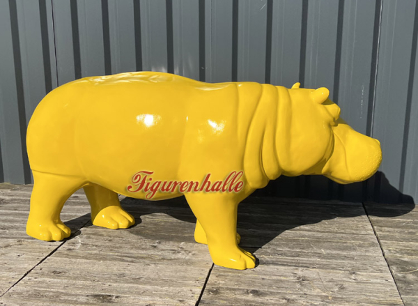 Decorative stand-up figure yellow Art object