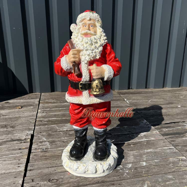Weihnachtsmann Werbefigur im Advent