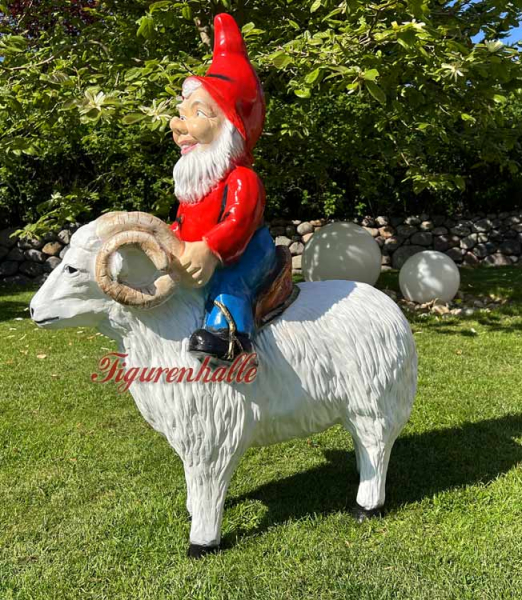 Gartenzwerg mit Zipfelmütze als Figur