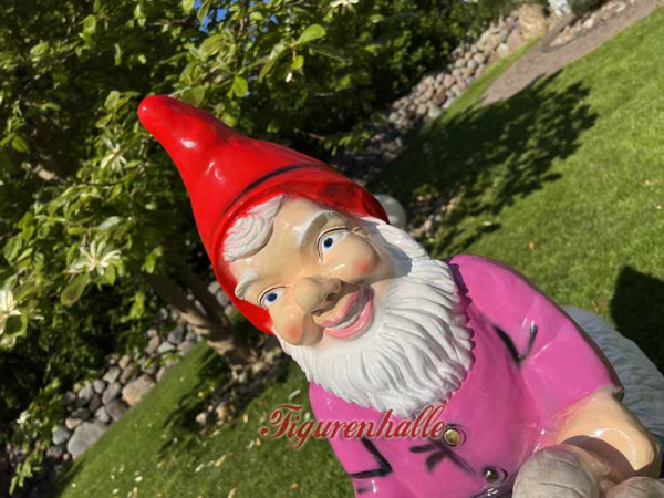 Gartenzwerg auf Ziegenbock Gartenfigur