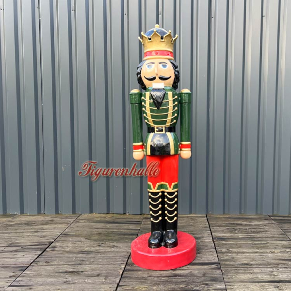 Großer Nussknacker Figur Garten