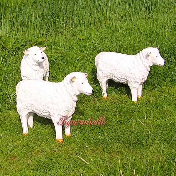 3er Schäfchen als Herde Figuren