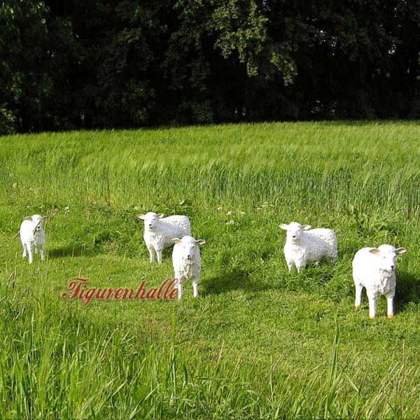 3er Schäfchen als Herde Figuren