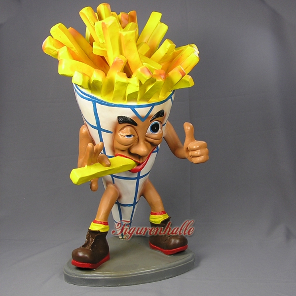 Pommes Tüte Werbefigur